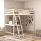 Flash Furniture White Twin Loft Bed Frame with Desk and Ladder MH-LBD5-WH-T-GG - alternate 1